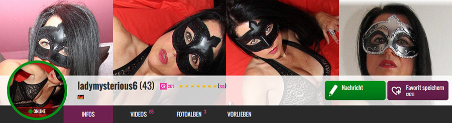 Ladymysterious6: Niveauvolle devote Frau mit Maske